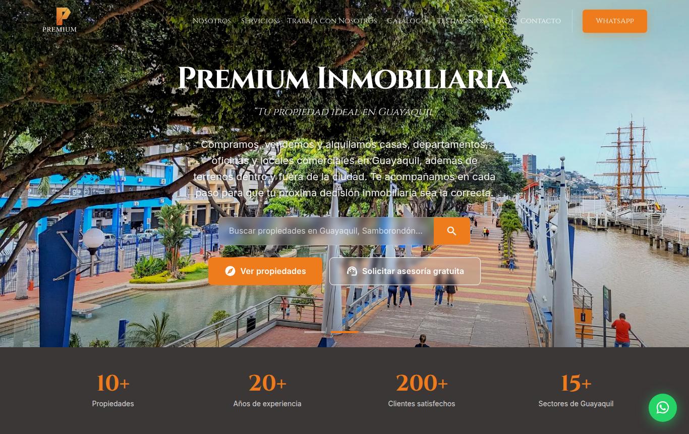 Vista previa del sitio de Premium Inmobiliaria